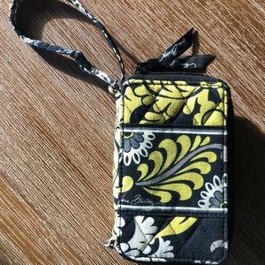 Vera Bradley wristlet wallet cell phone holder